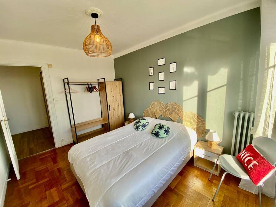 Appartamento 2p Vue Mer- 5min Plage, Terrasse, Ac, Parking Nizza
