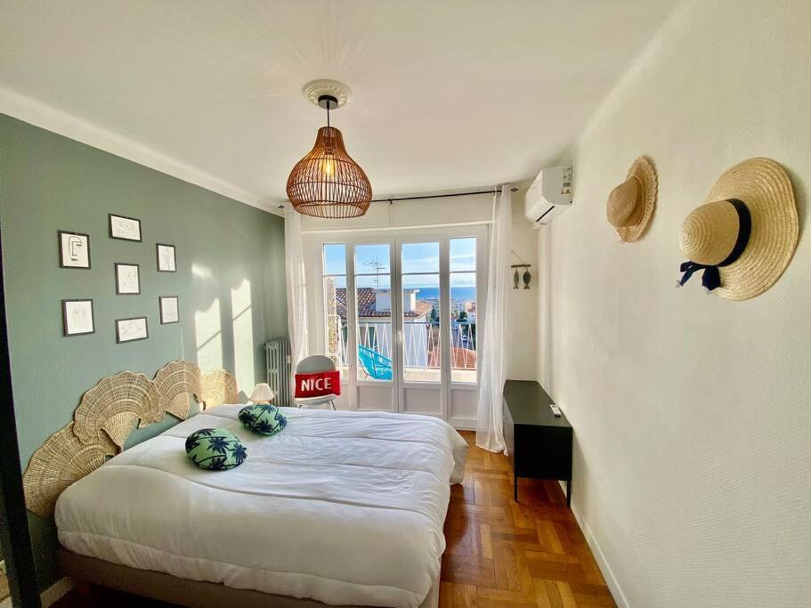 2p Vue Mer- 5min Plage, Terrasse, Ac, Parking * Nice